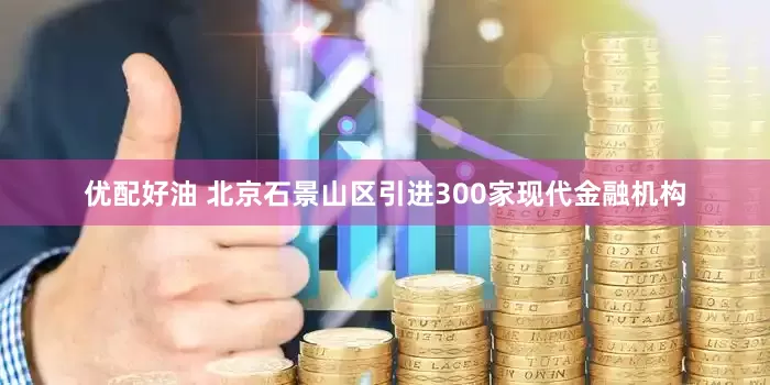 优配好油 北京石景山区引进300家现代金融机构